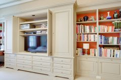 Bespoke entertainment center by NYC Millwork