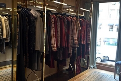 Interior view of retail clothing store NYC