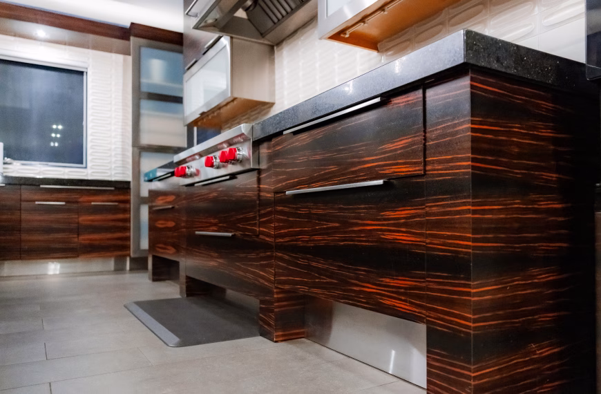 Very few homes fit the standard dimensions that stock cabinetry is designed around.